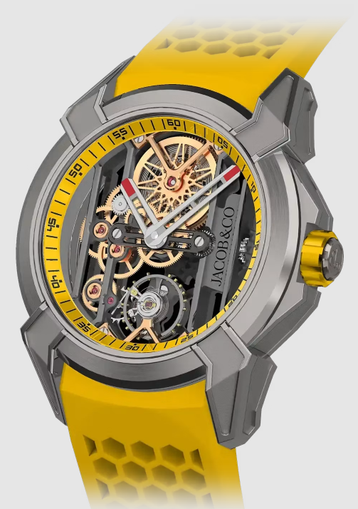 Fake Jacob & Co Epic x skeleton YELLOW EX113.20.AS.AA.A watch